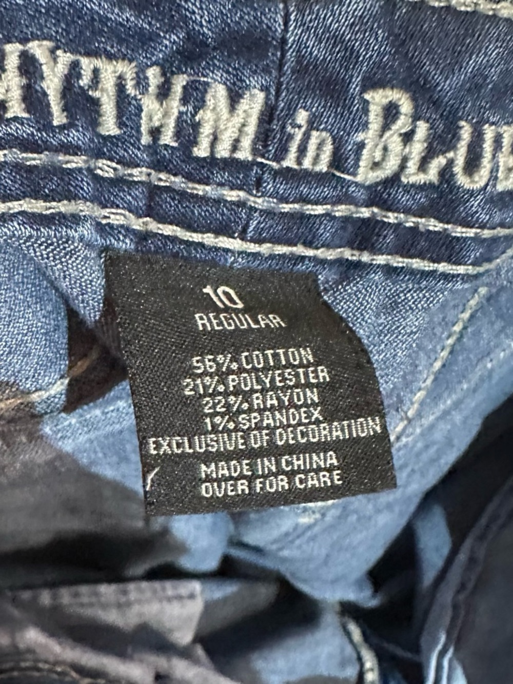 Rhythm & Blues Women's Boot Cut Jeans - Dark Blue - Picture 8 of 11